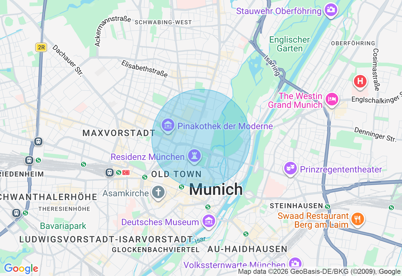 Kartenansicht der Location