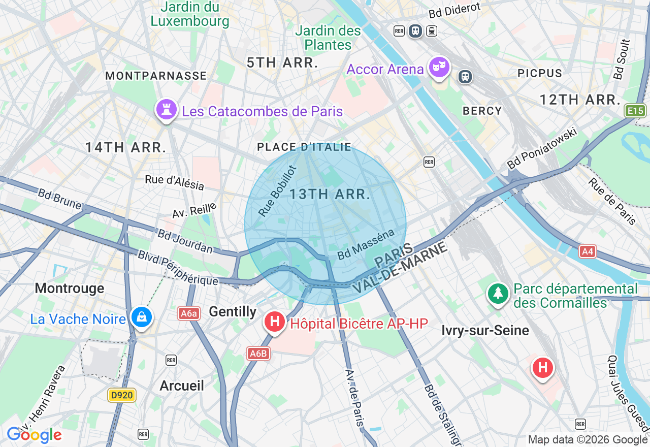 Carte de l'emplacement