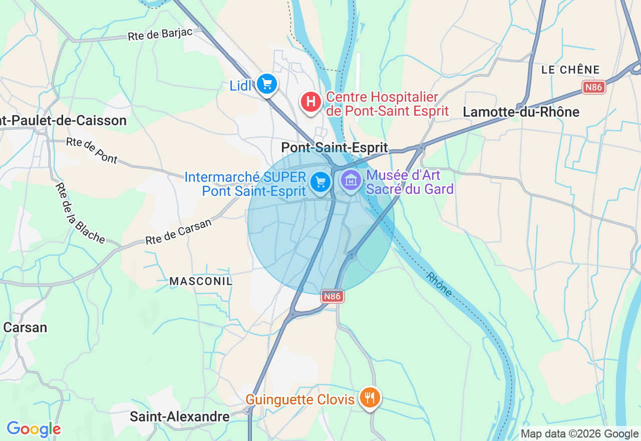 Carte de l'emplacement