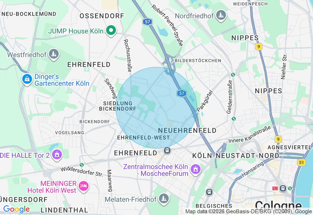Kartenansicht der Location
