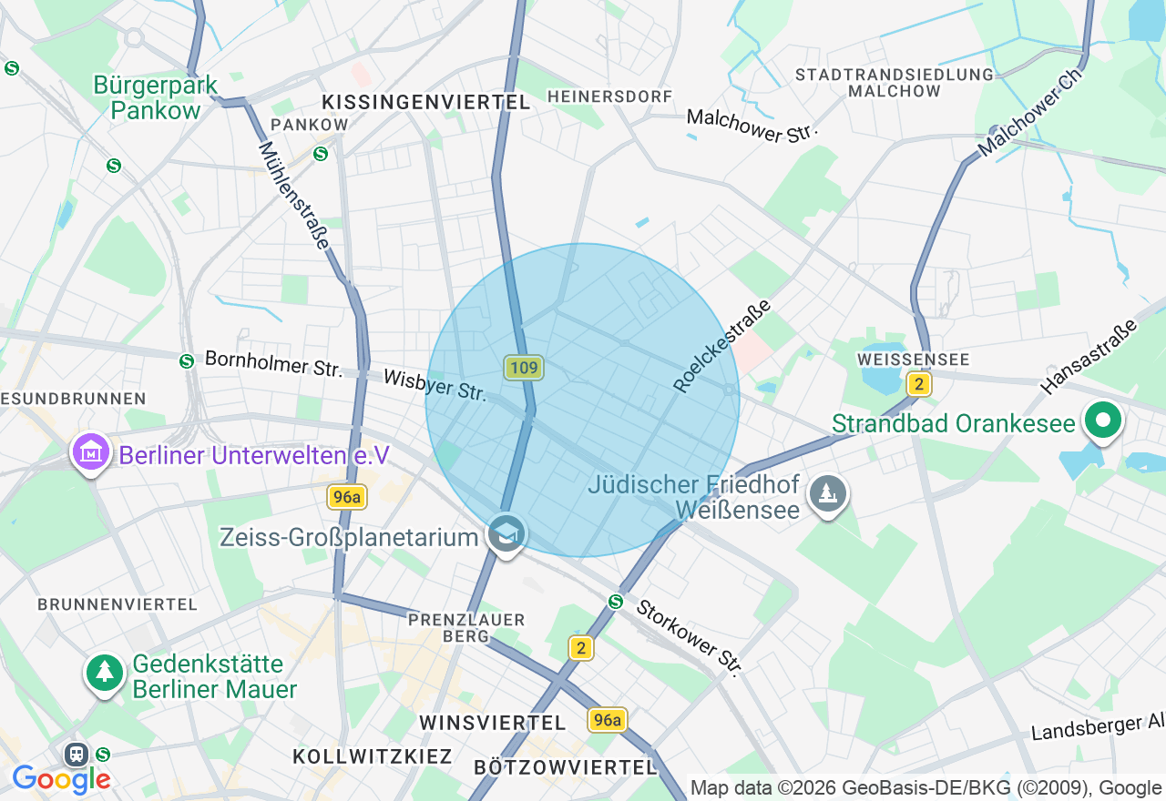 Kartenansicht der Location