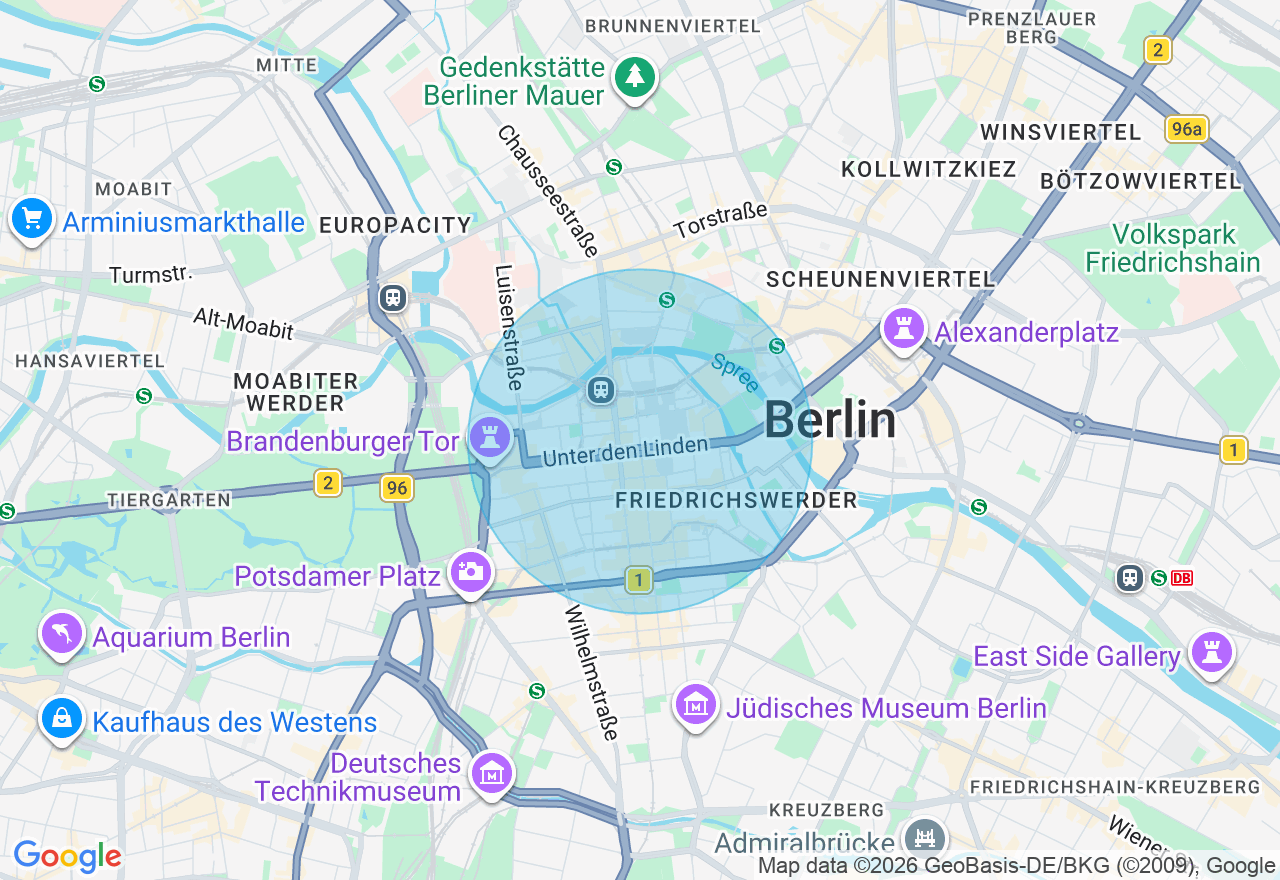 Kartenansicht der Location