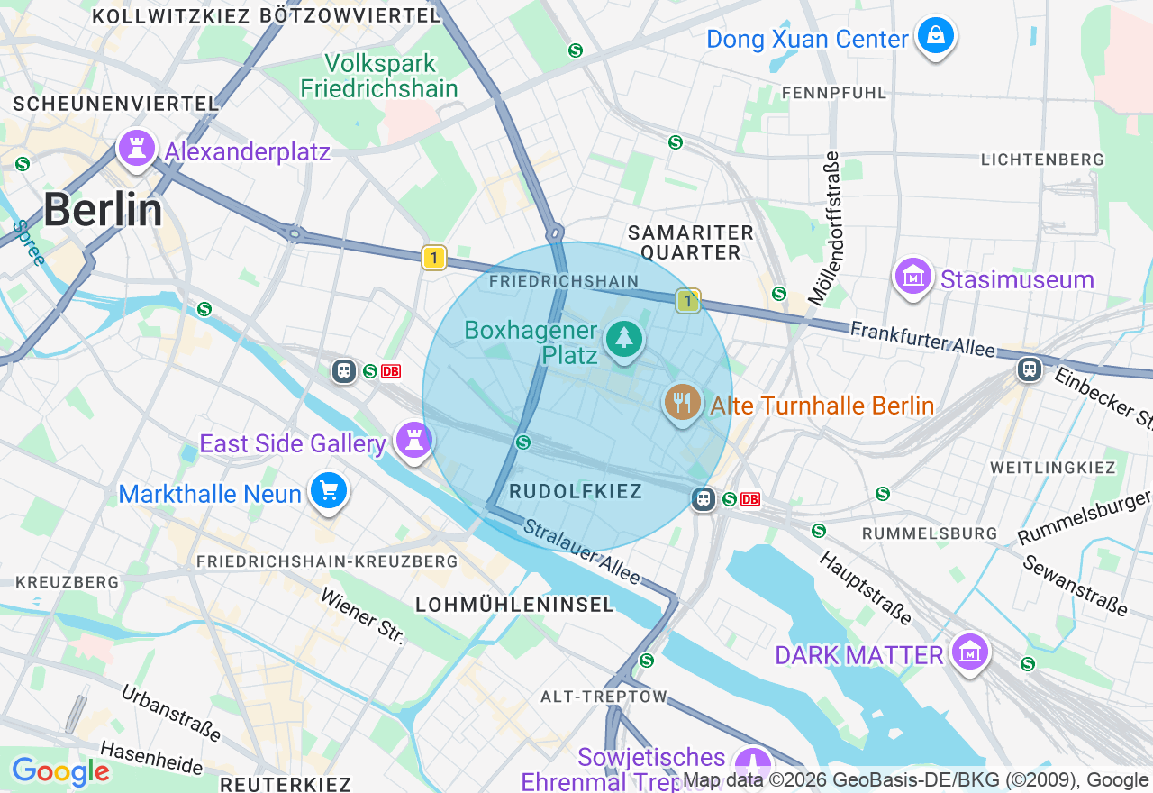Kartenansicht der Location