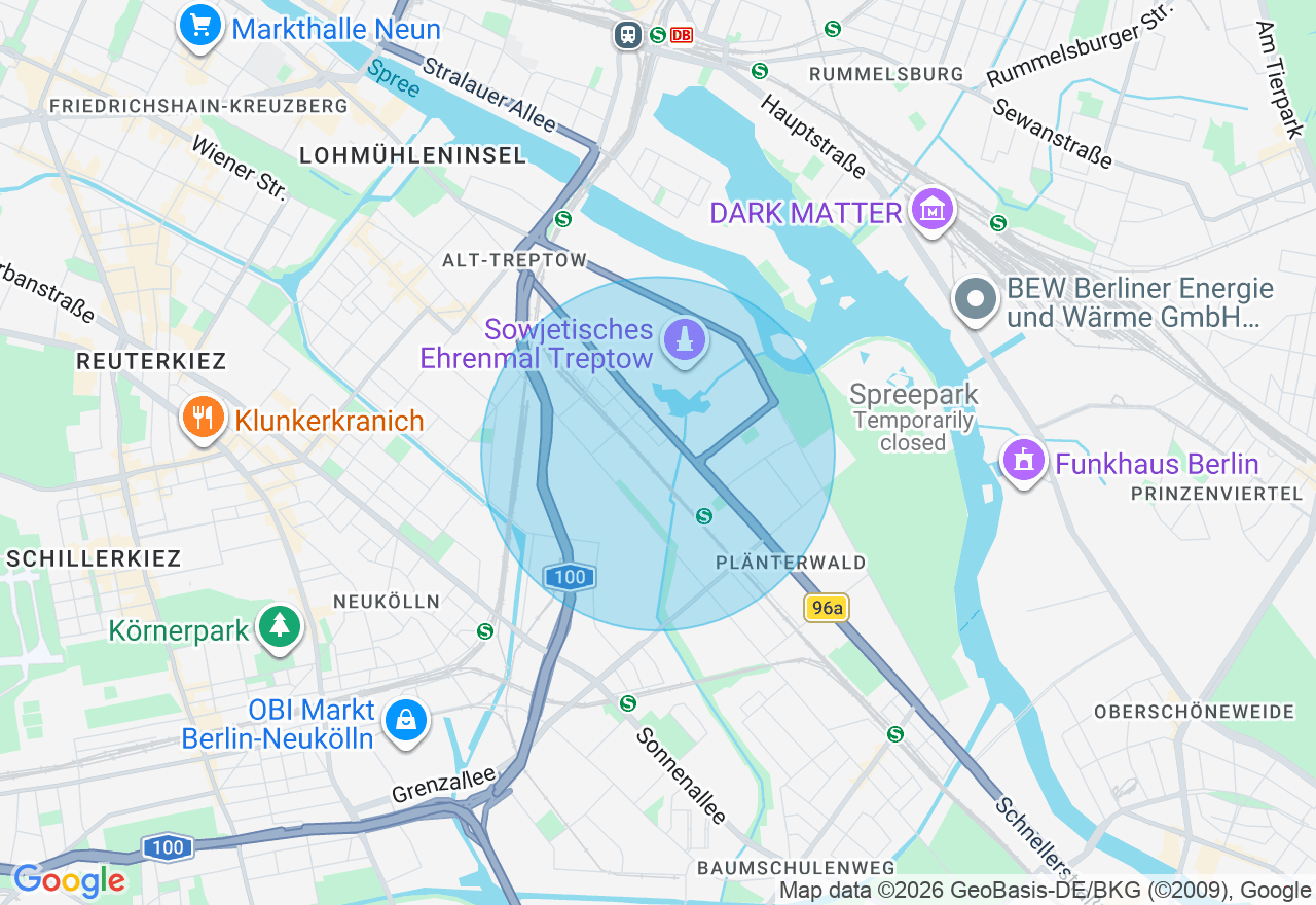 Kartenansicht der Location