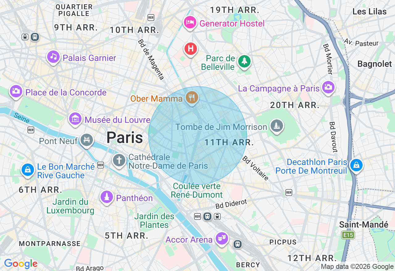 Carte de l'emplacement