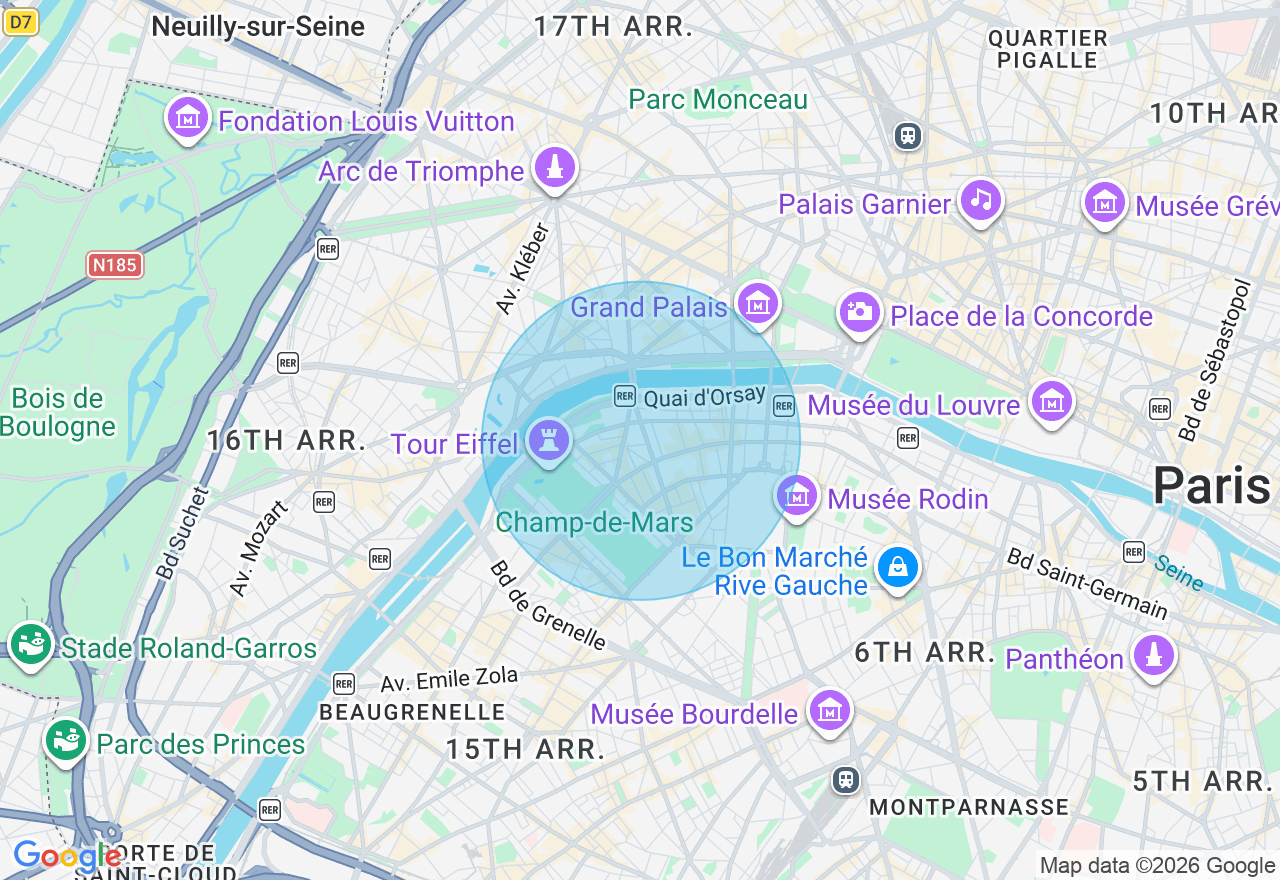 Carte de l'emplacement