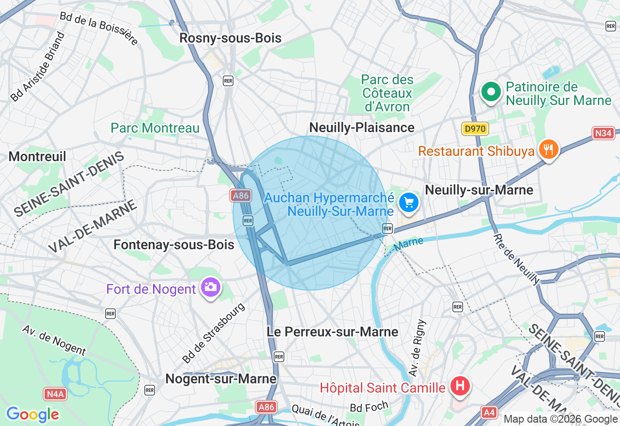 Carte de l'emplacement