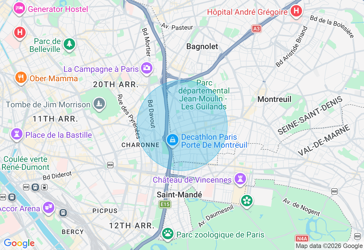 Carte de l'emplacement
