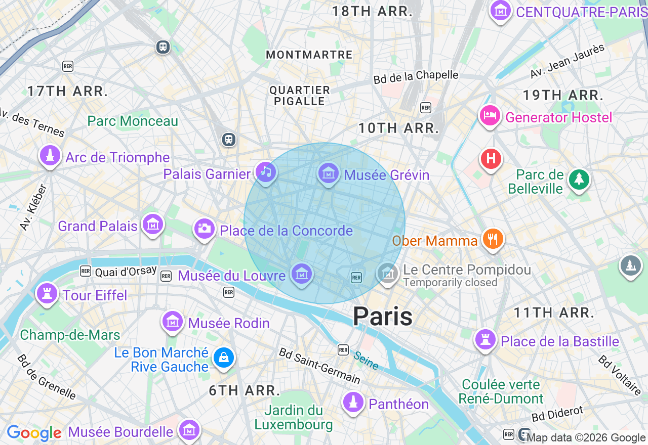 Carte de l'emplacement