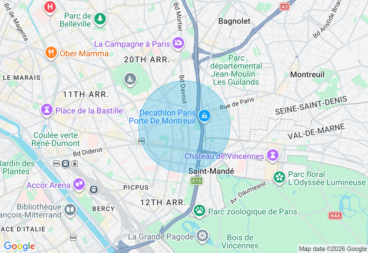 Carte de l'emplacement