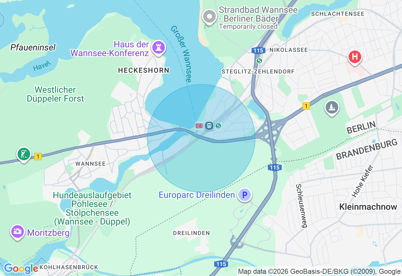 Kartenansicht der Location