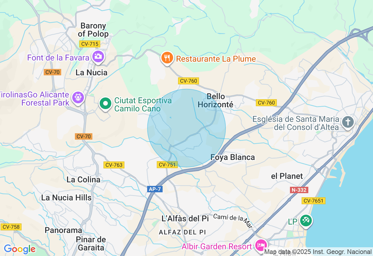 Mapa de la ubicación