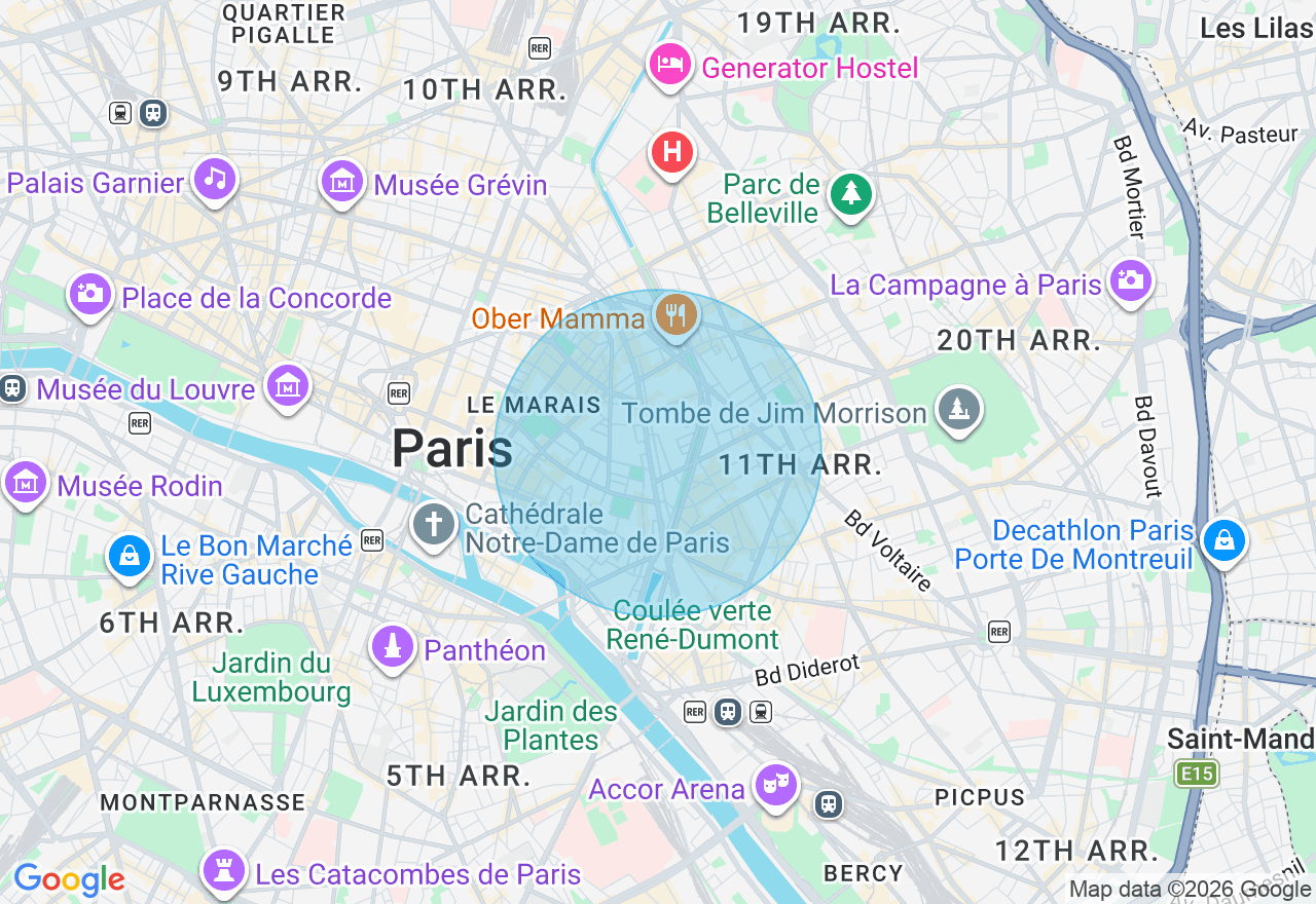 Carte de l'emplacement