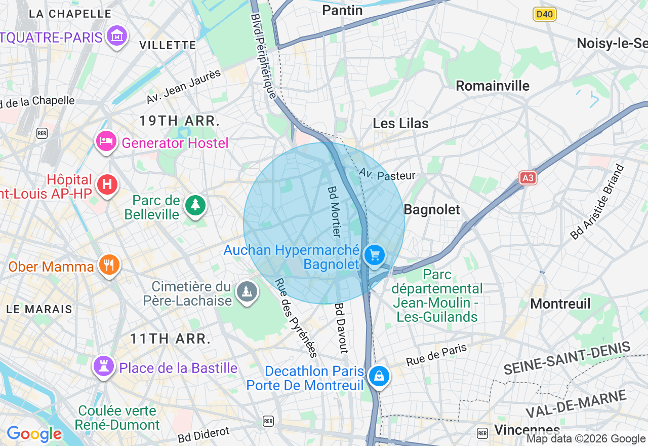 Carte de l'emplacement