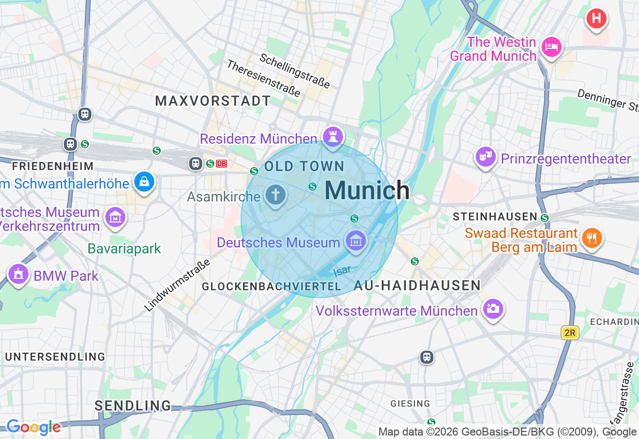 Kartenansicht der Location