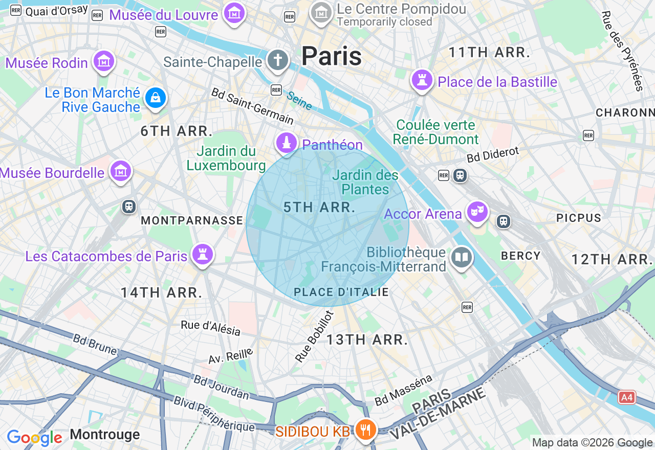 Carte de l'emplacement