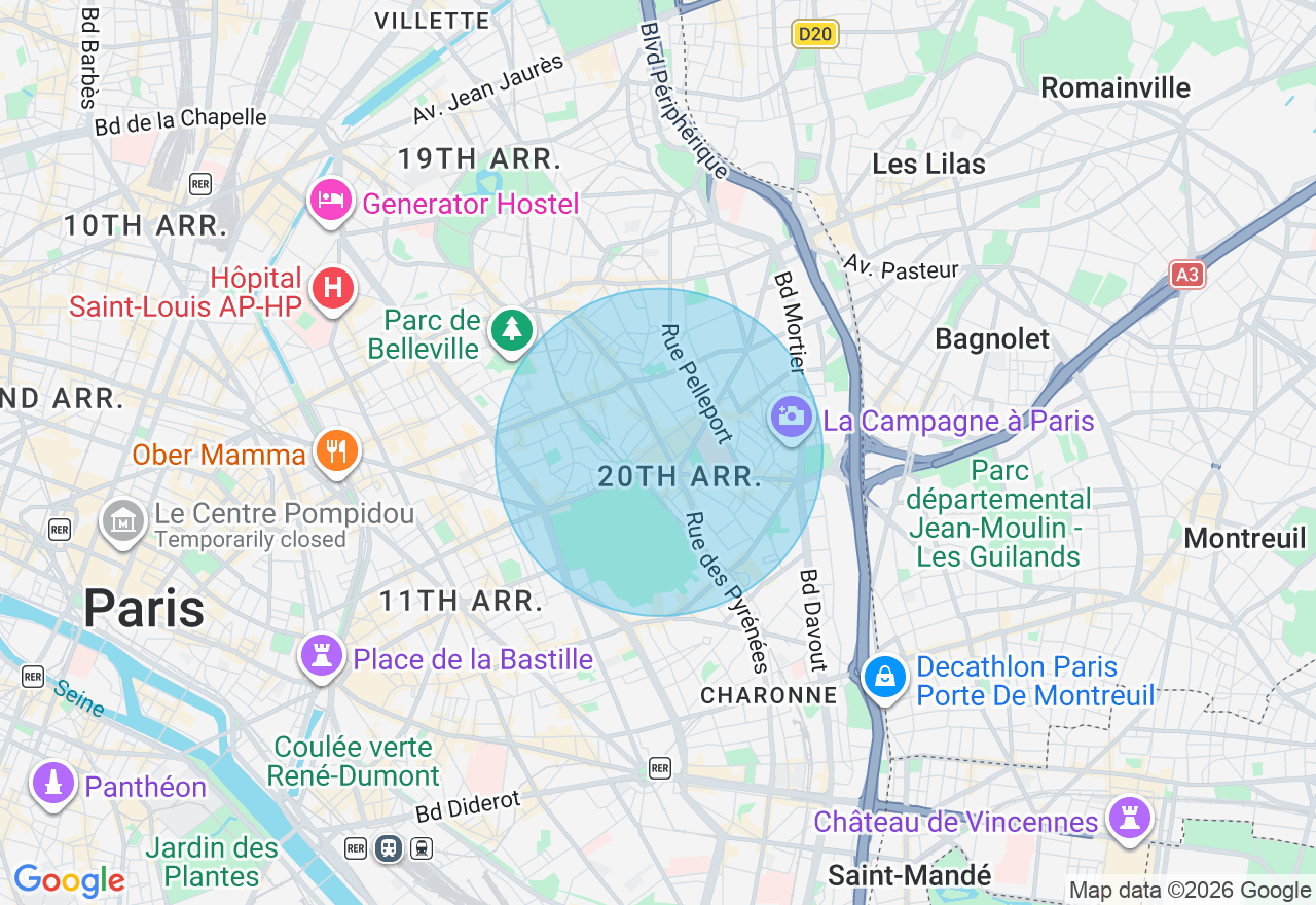 Carte de l'emplacement
