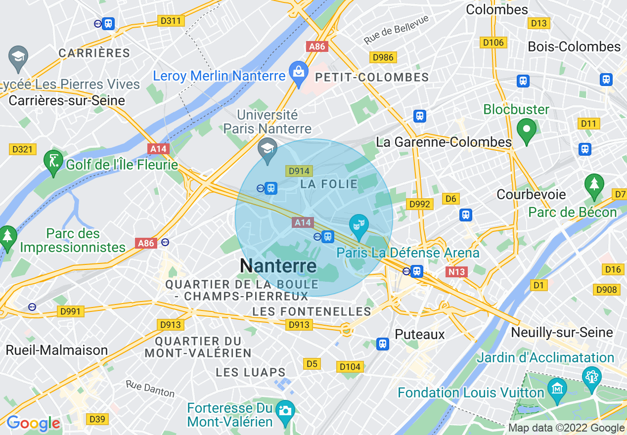 Carte de l'emplacement