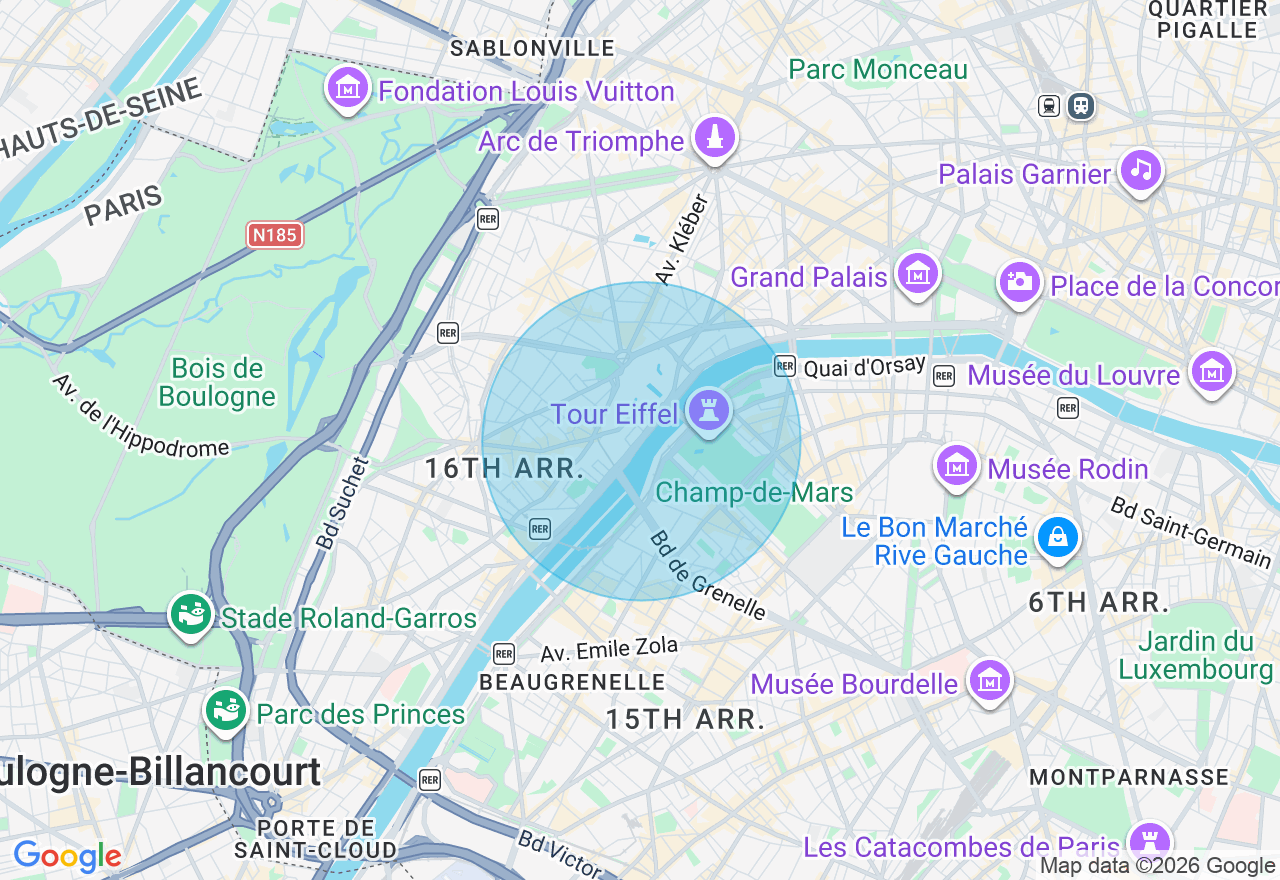Carte de l'emplacement