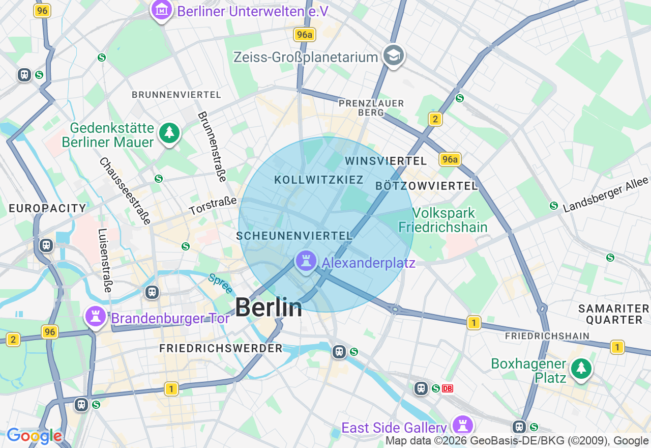 Kartenansicht der Location