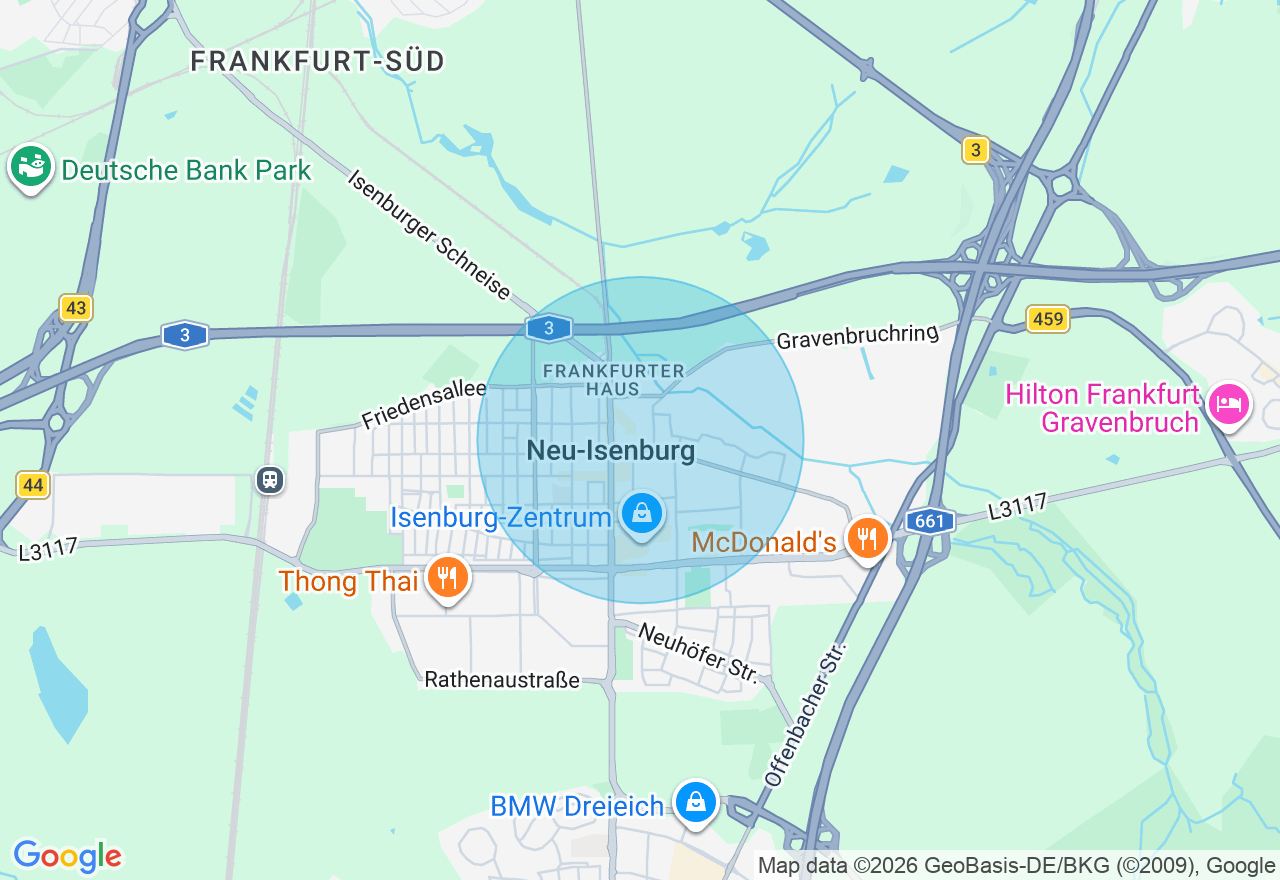 Kartenansicht der Location