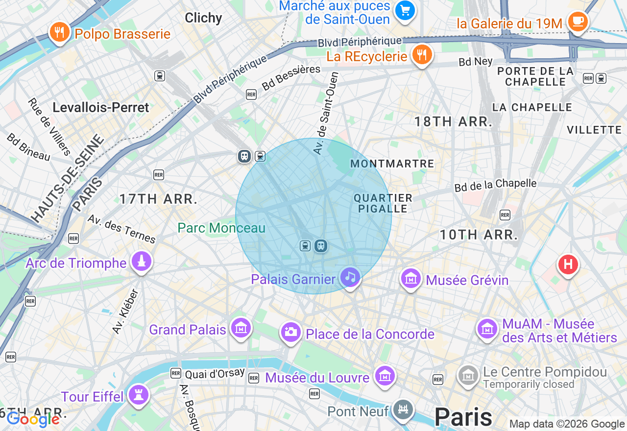 Carte de l'emplacement