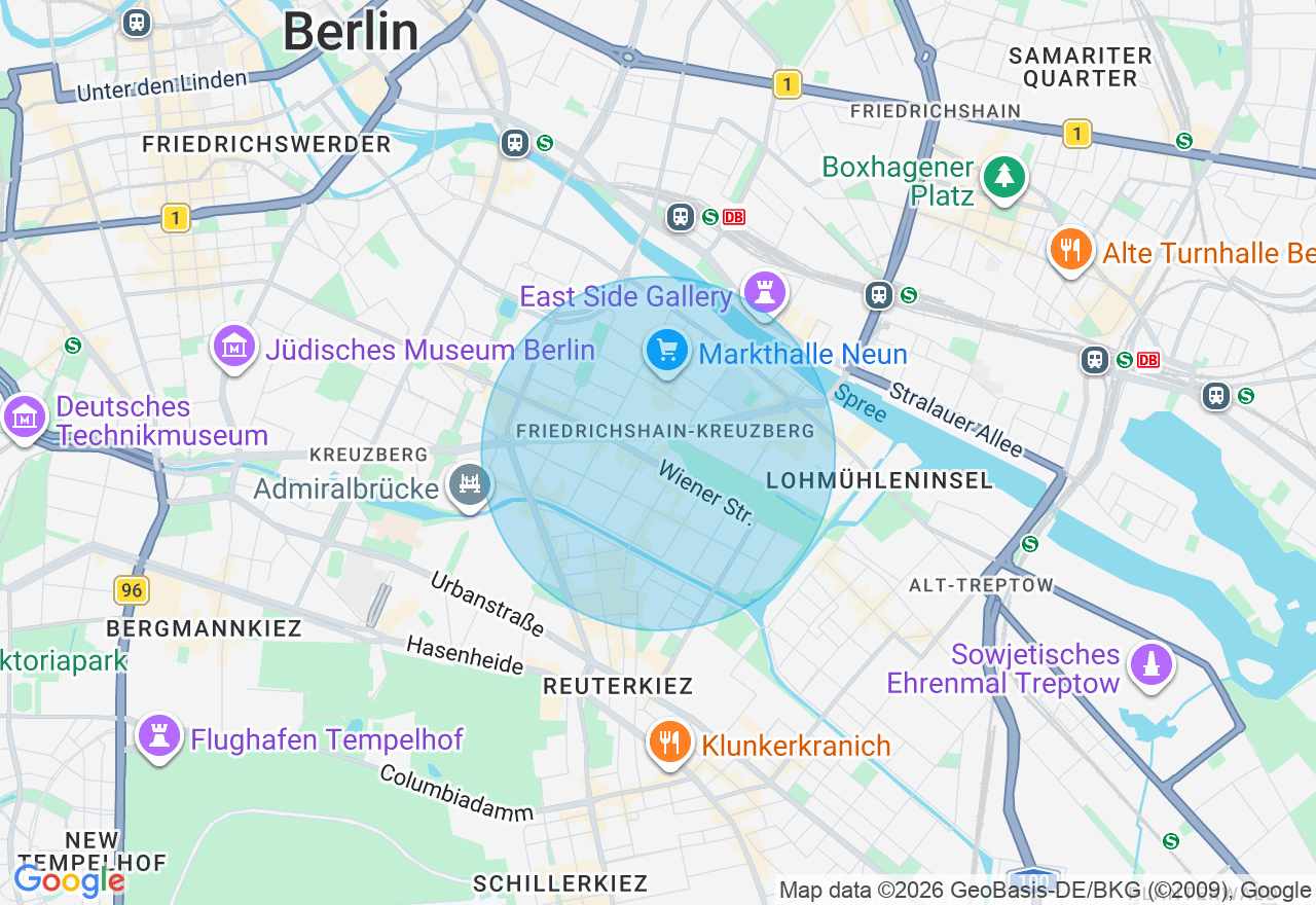 Kartenansicht der Location
