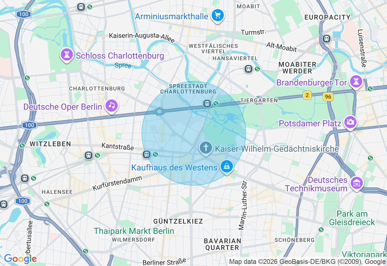 Kartenansicht der Location
