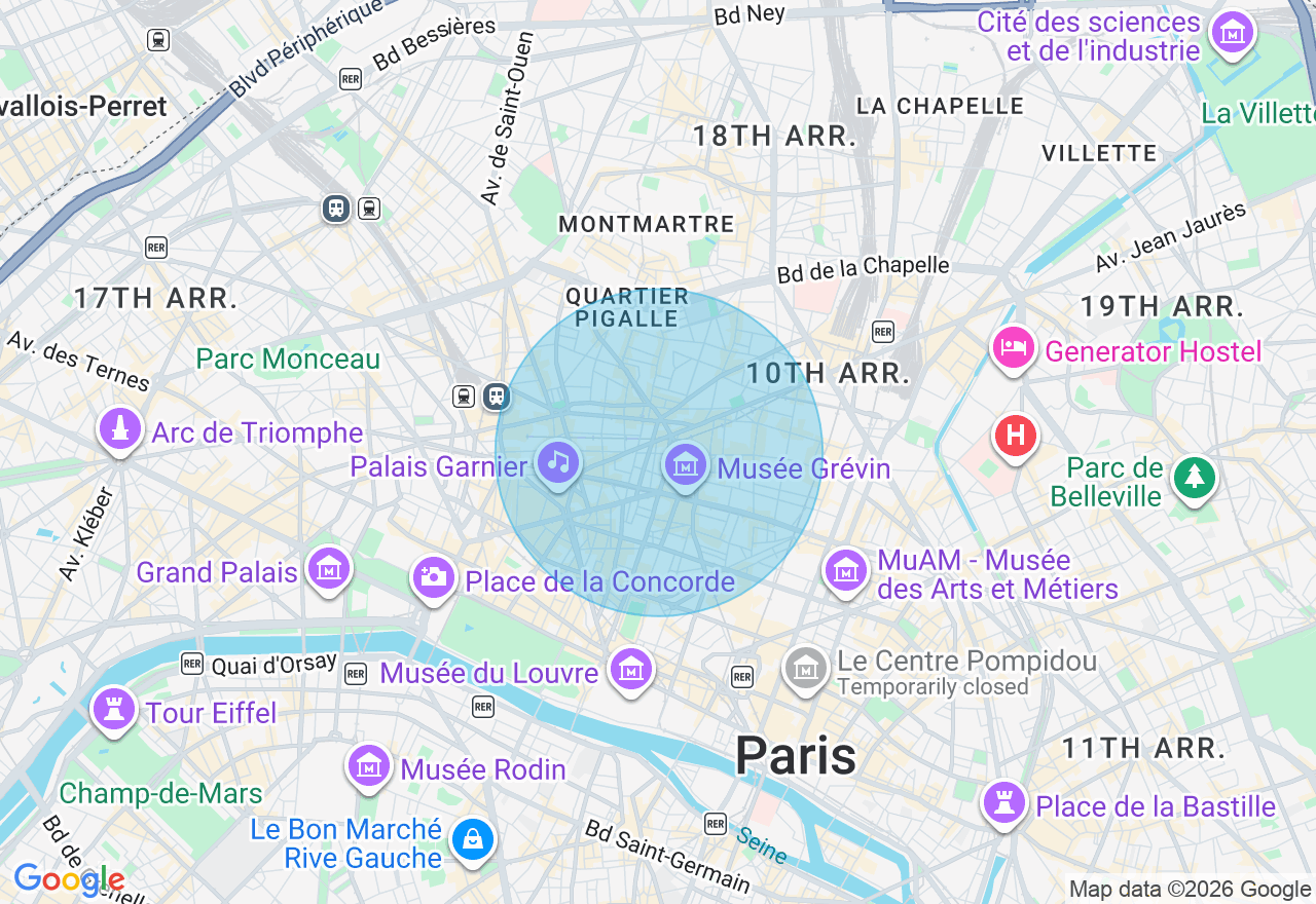 Carte de l'emplacement