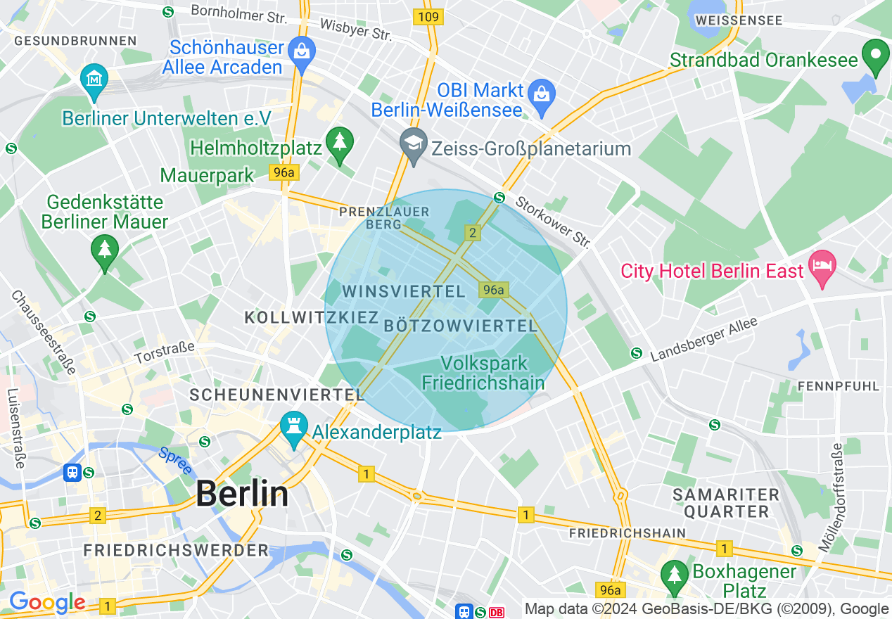 Kartenansicht der Location