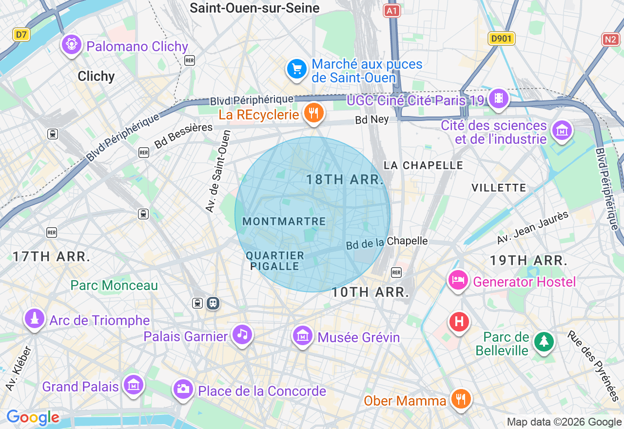 Carte de l'emplacement
