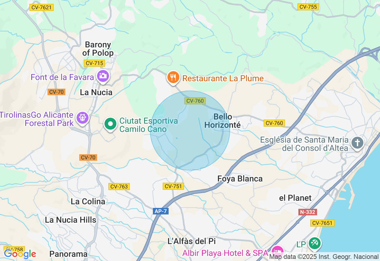 Mapa de la ubicación
