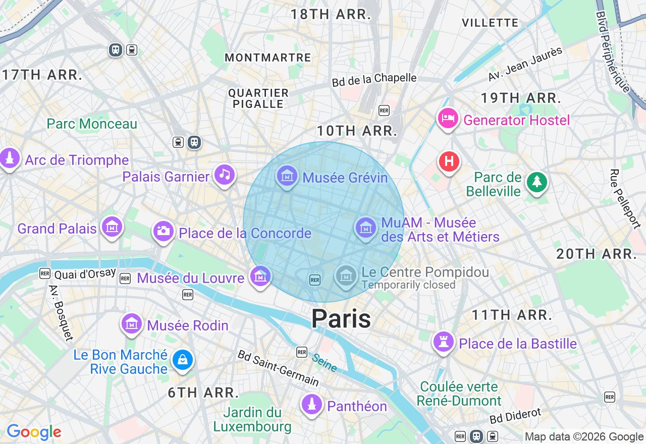 Carte de l'emplacement