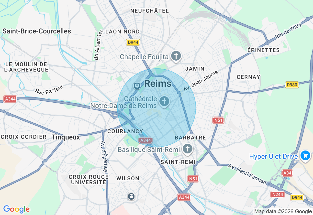 Carte de l'emplacement