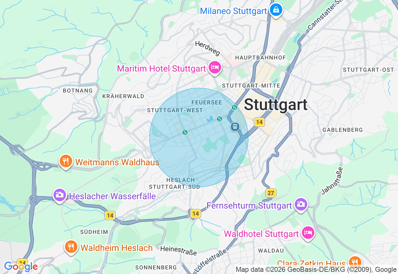 Kartenansicht der Location