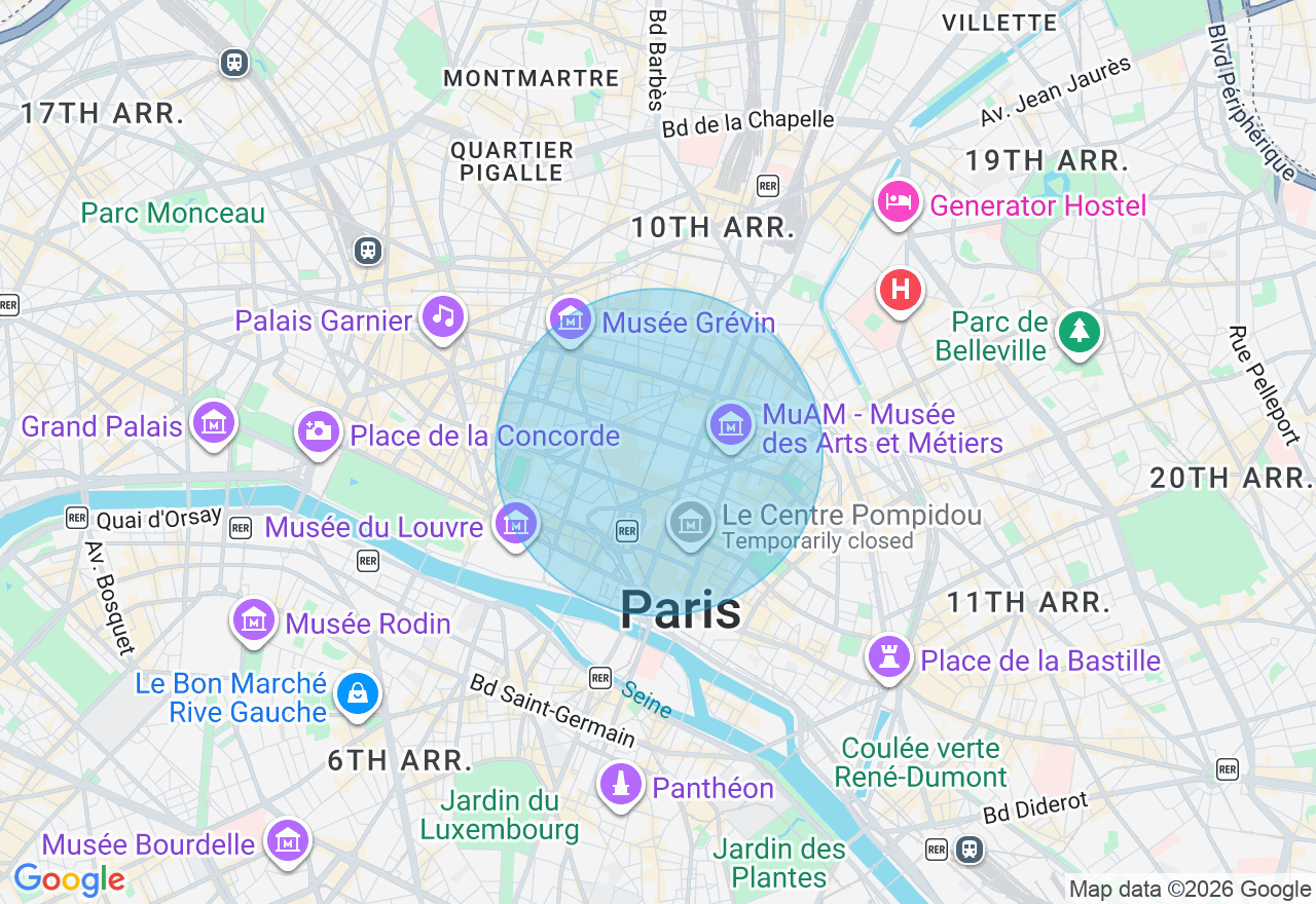 Carte de l'emplacement