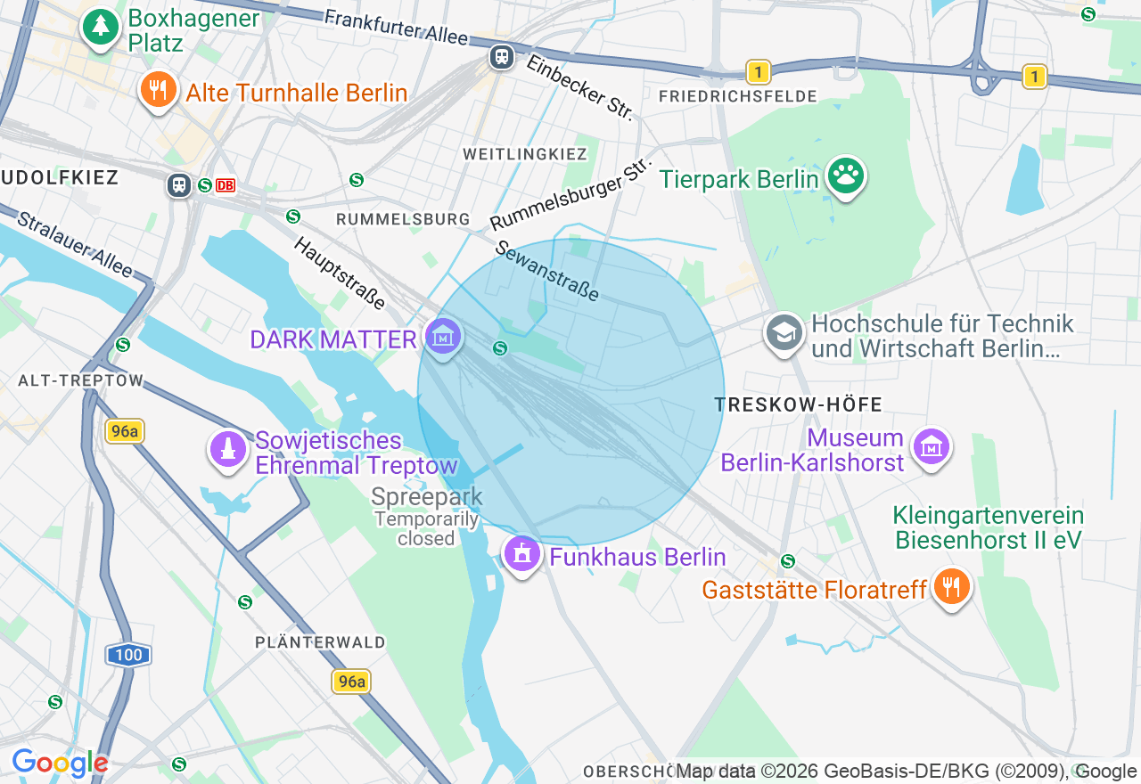 Kartenansicht der Location