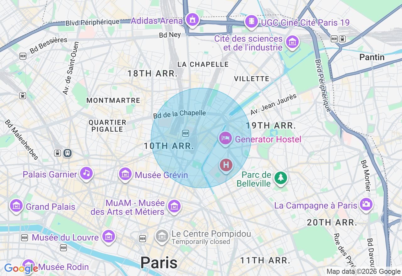 Carte de l'emplacement