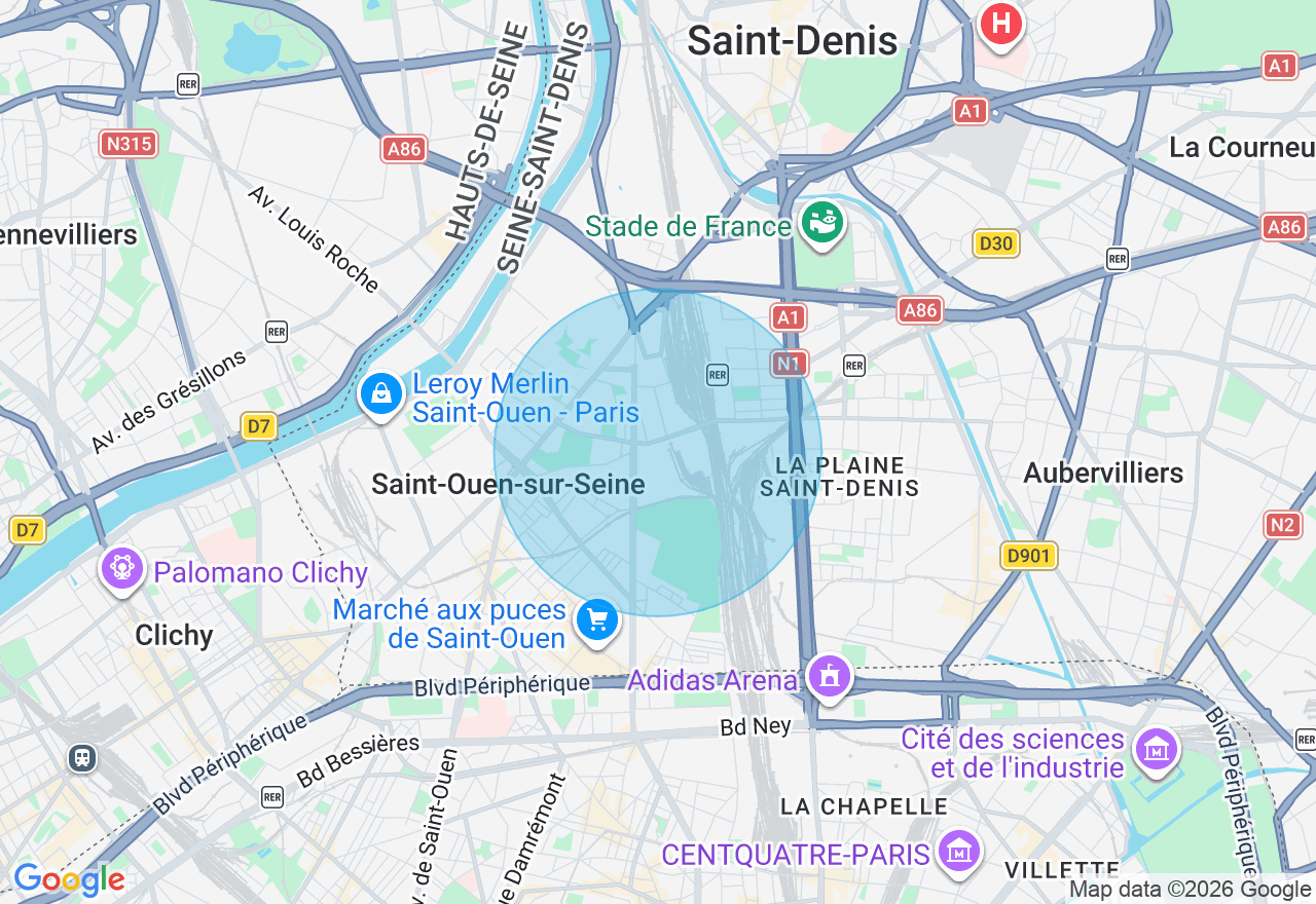 Carte de l'emplacement