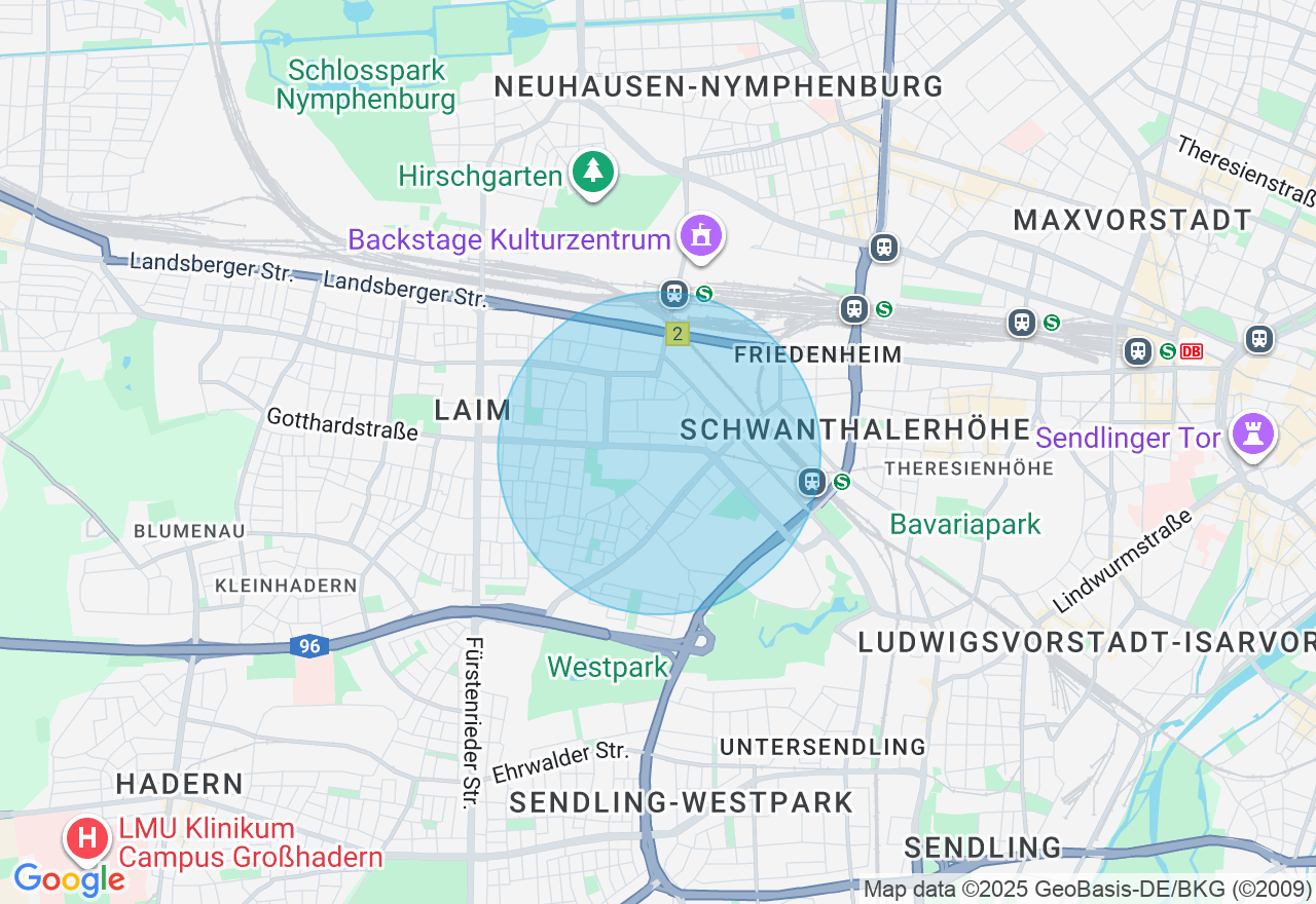 Kartenansicht der Location