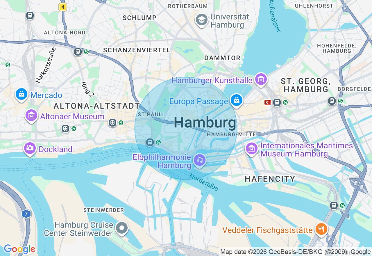Kartenansicht der Location