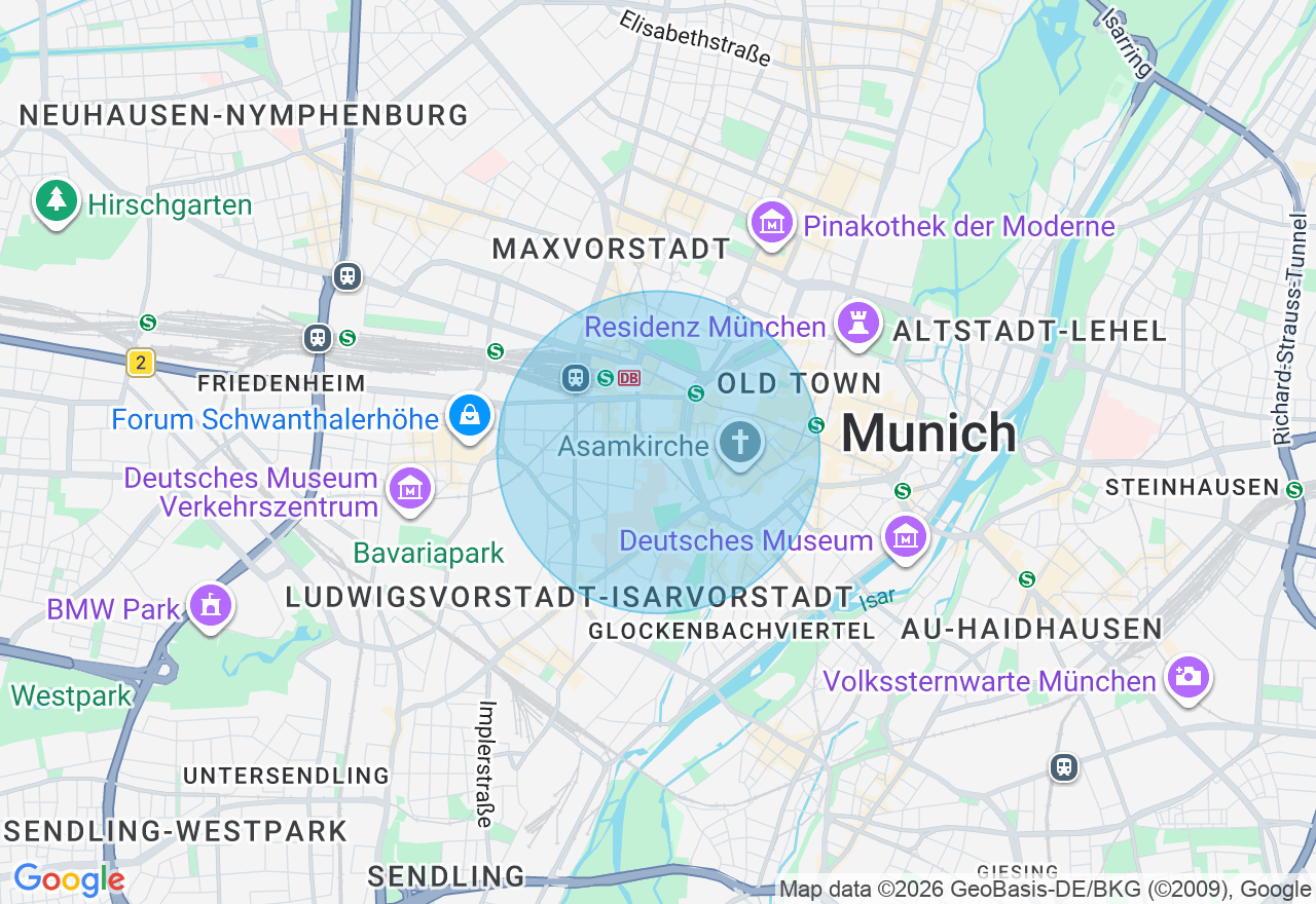 Kartenansicht der Location