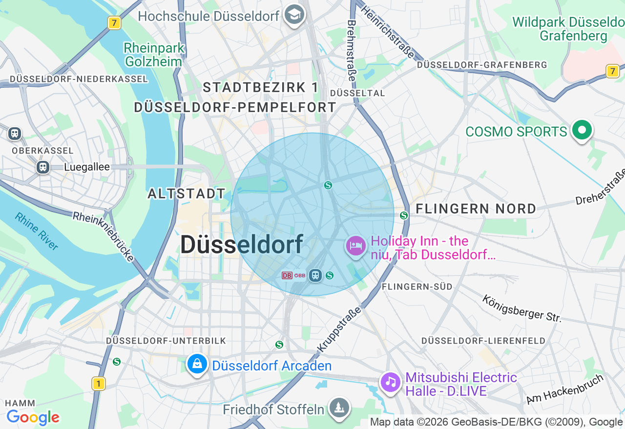 Kartenansicht der Location