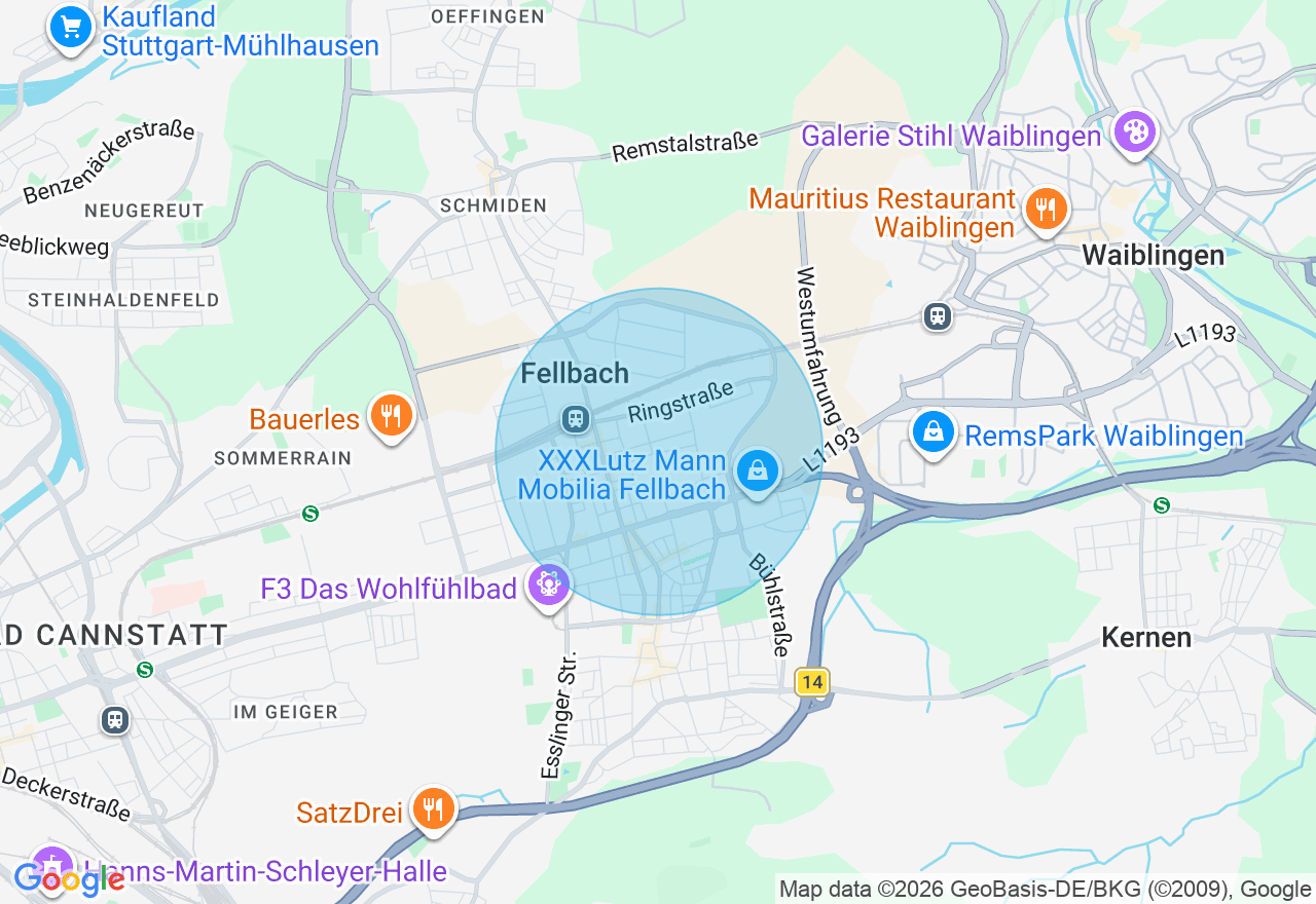 Kartenansicht der Location