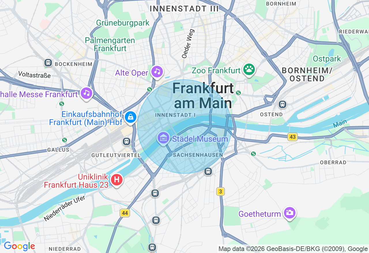 Kartenansicht der Location