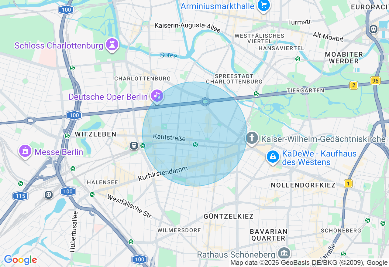 Kartenansicht der Location