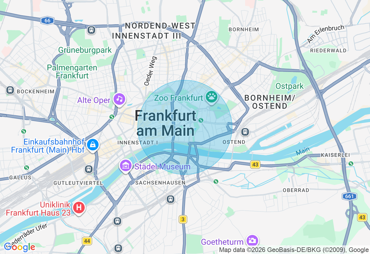Kartenansicht der Location