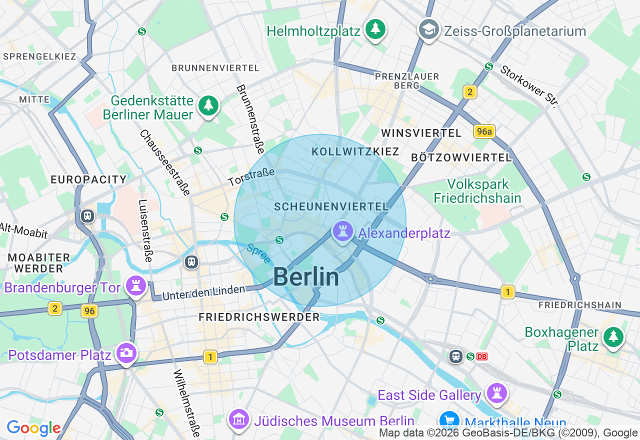 Kartenansicht der Location
