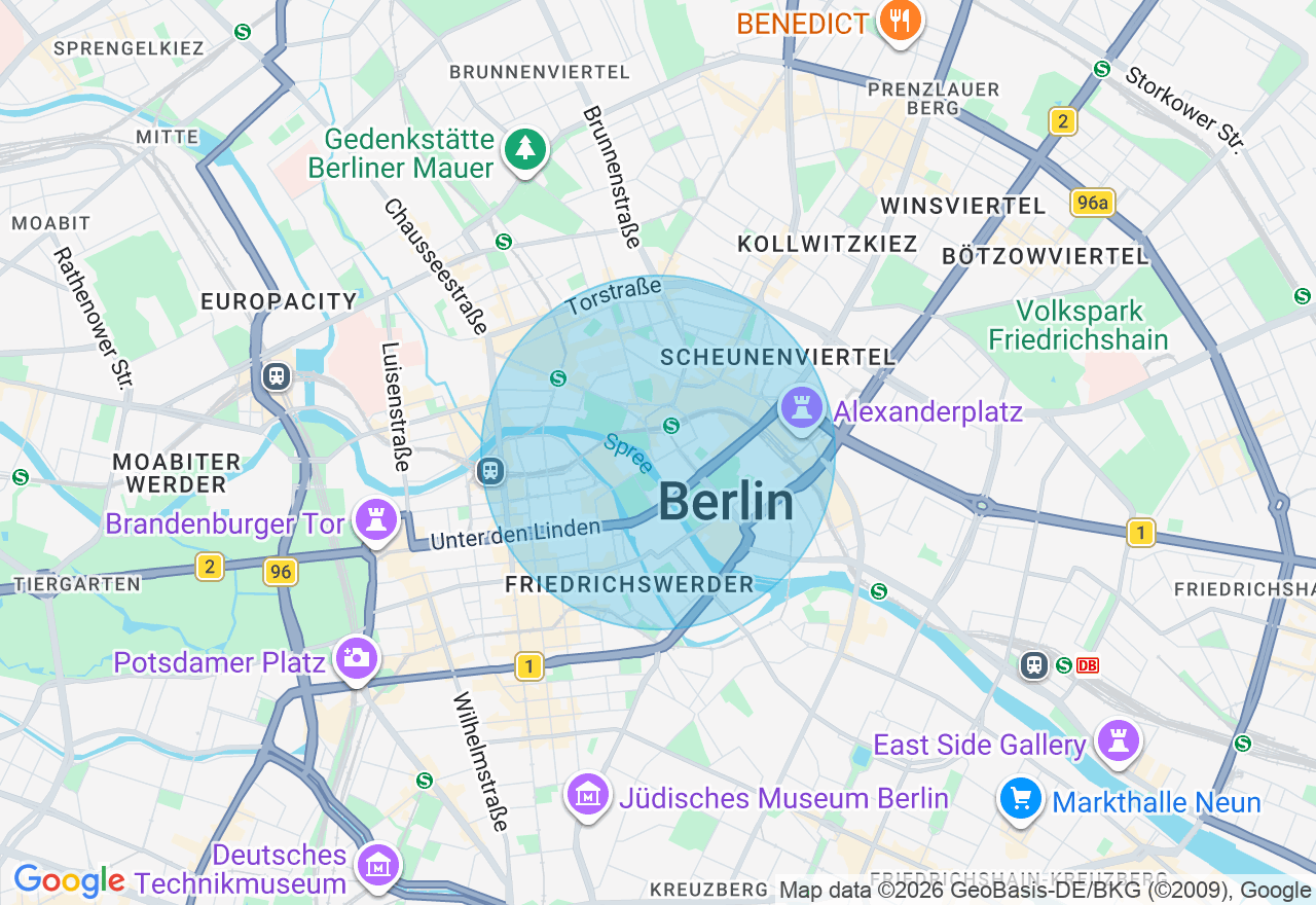 Kartenansicht der Location