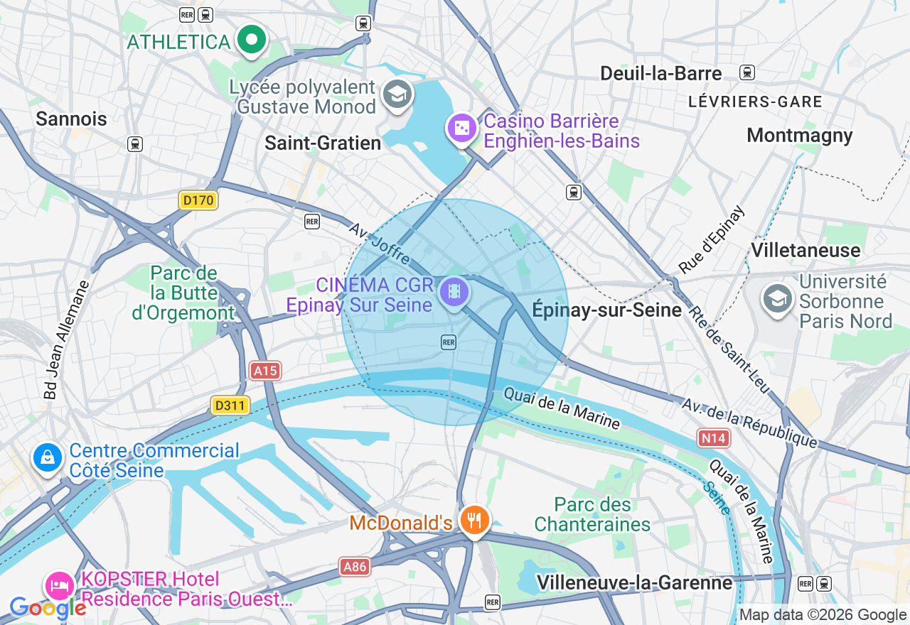 Carte de l'emplacement